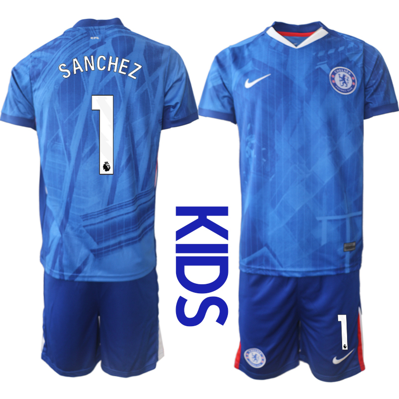 Youth 2025-2026 Club Chelsea FC home Blue 1 Soccer Jersey